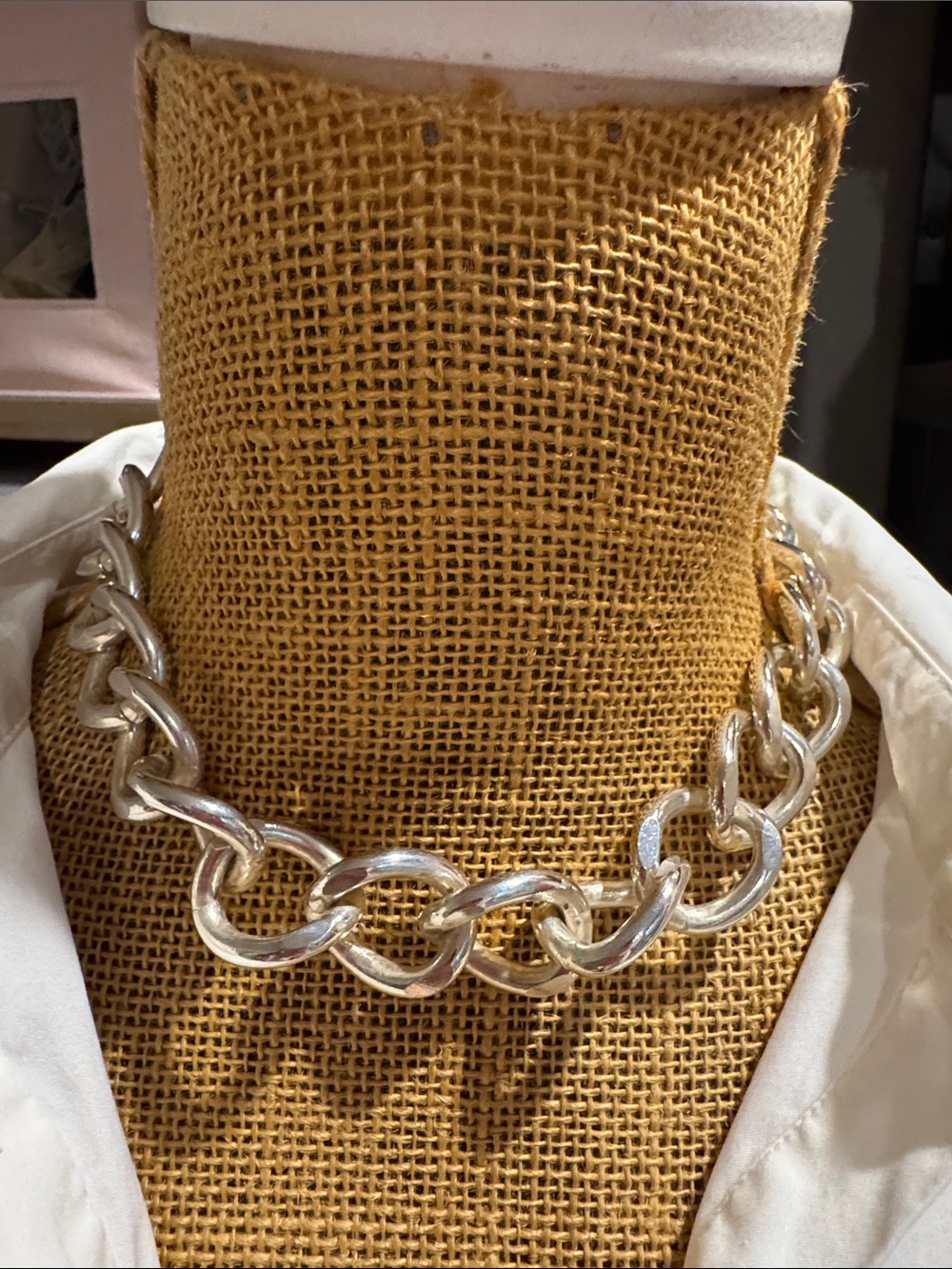 Vintage Agatha Paris from the 1990s Silver Chain Link Bracelet & Necklace. RARE